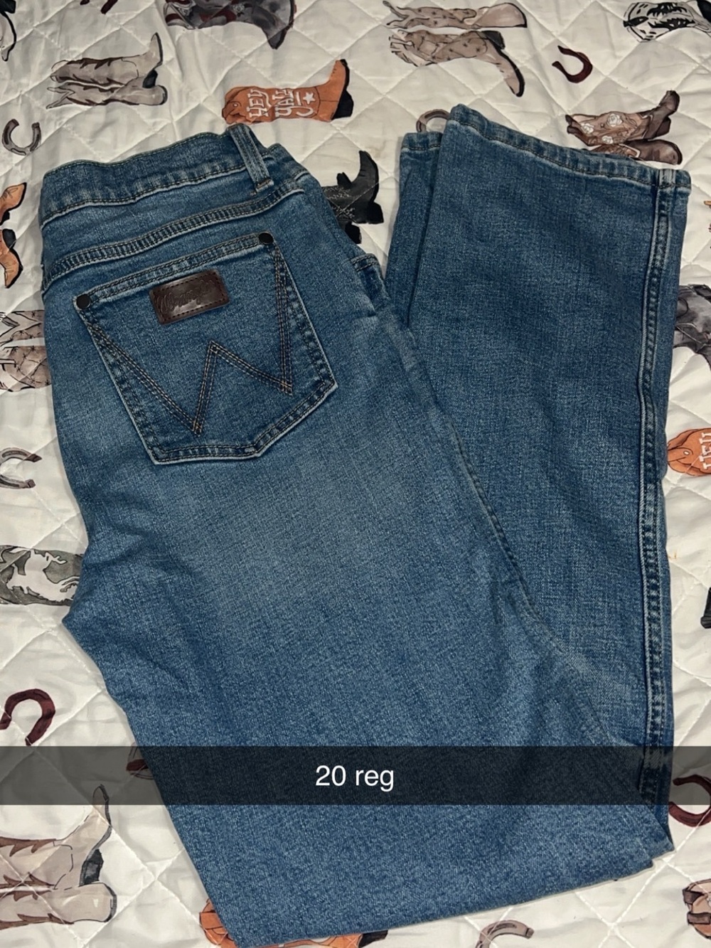 Wrangler Kids Blue Straight-Leg Jeans